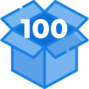 100 Piece Packages