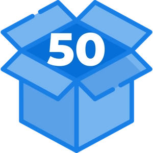 50 Piece Packages
