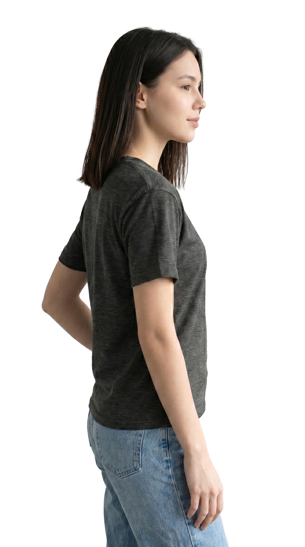 Premium Heather Short Sleeve Crew Neck Tee