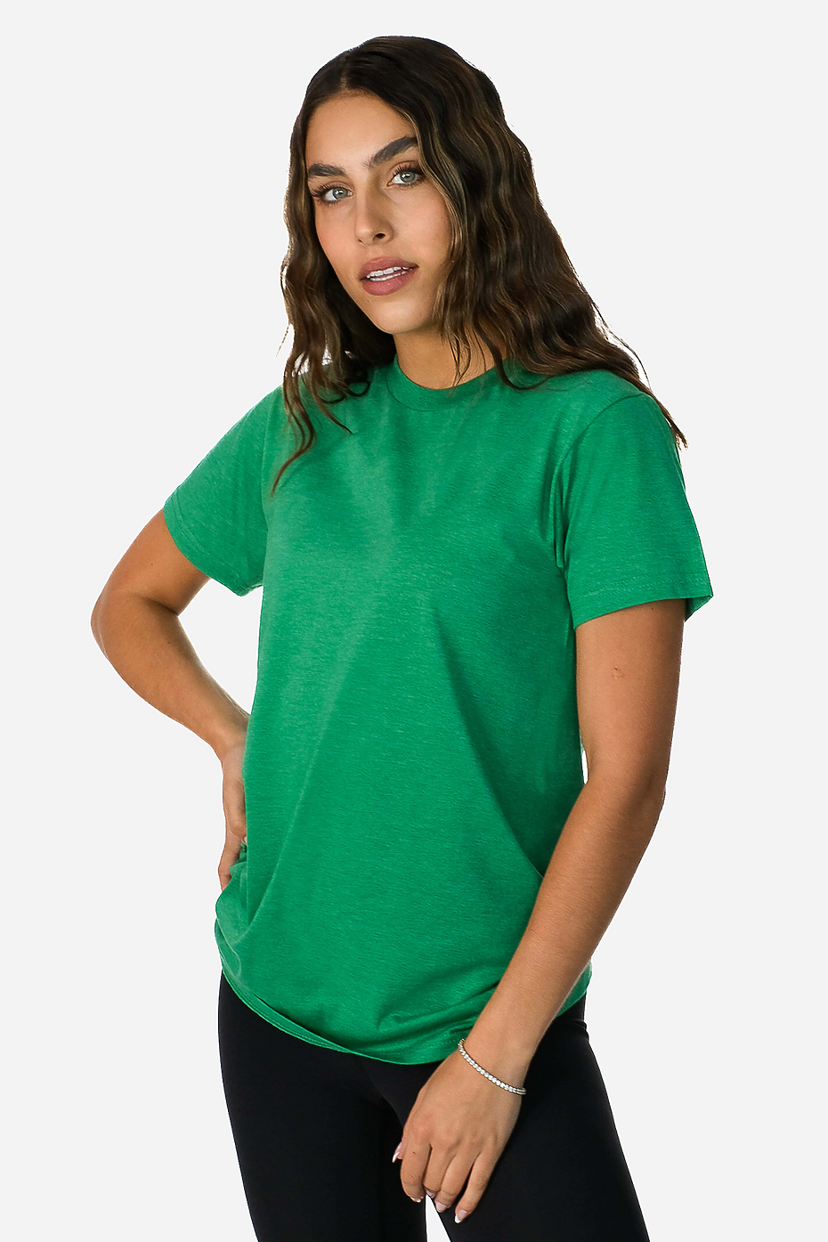Premium Heather Short Sleeve Crew Neck Tee