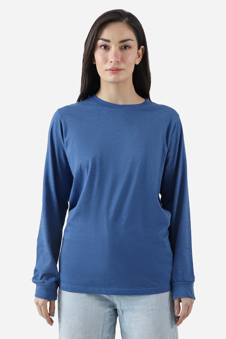 Premium Heather Long Sleeve Crew Neck Tee