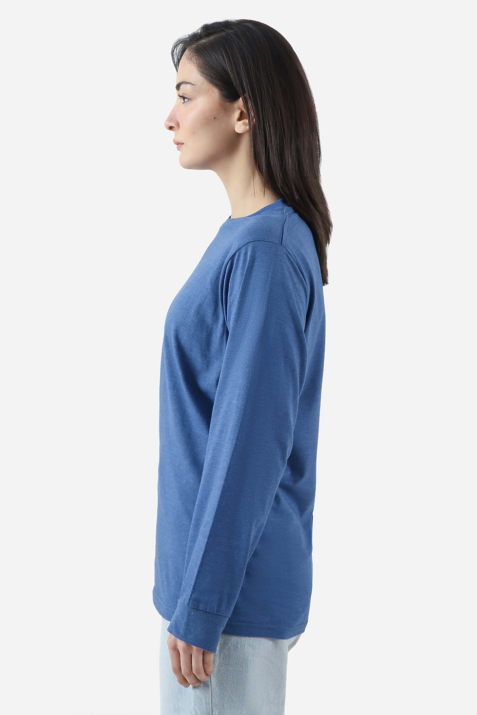 Premium Heather Long Sleeve Crew Neck Tee