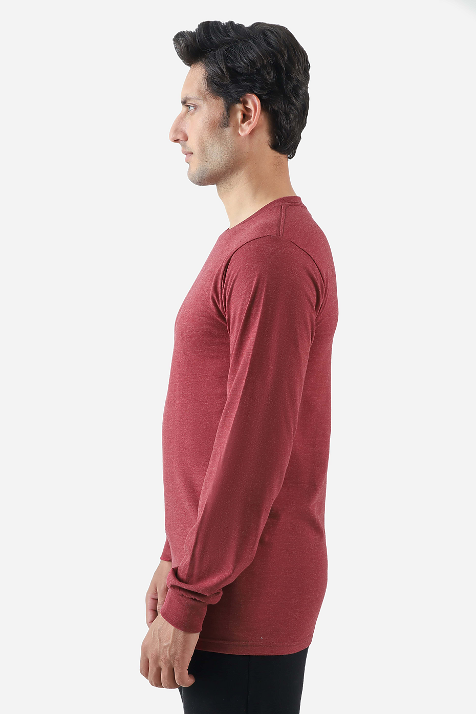 Premium Heather Long Sleeve Crew Neck Tee