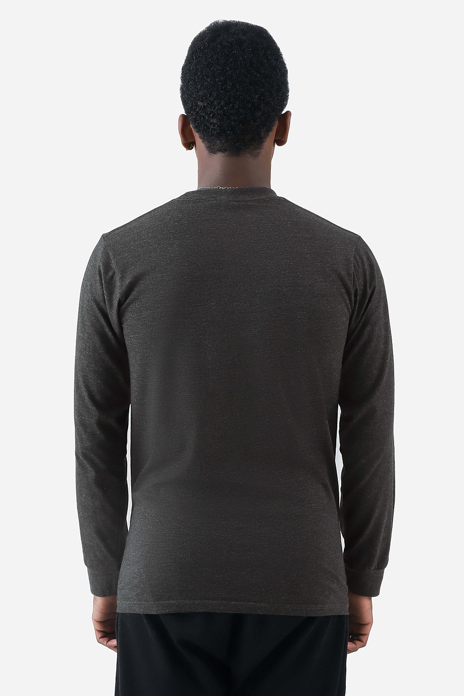 Premium Heather Long Sleeve Crew Neck Tee
