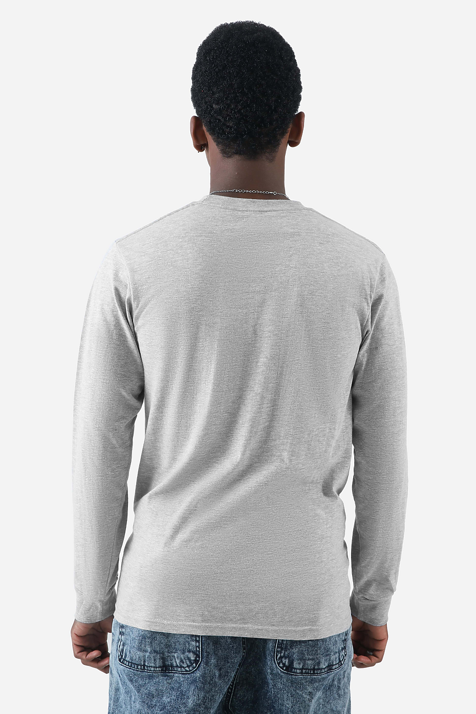Premium Heather Long Sleeve Crew Neck Tee